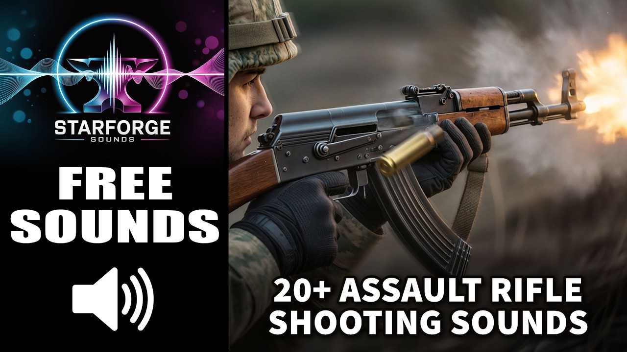 Gun Sounds Free 🔫 Fierce Machine Gun Shooting Royalty Free