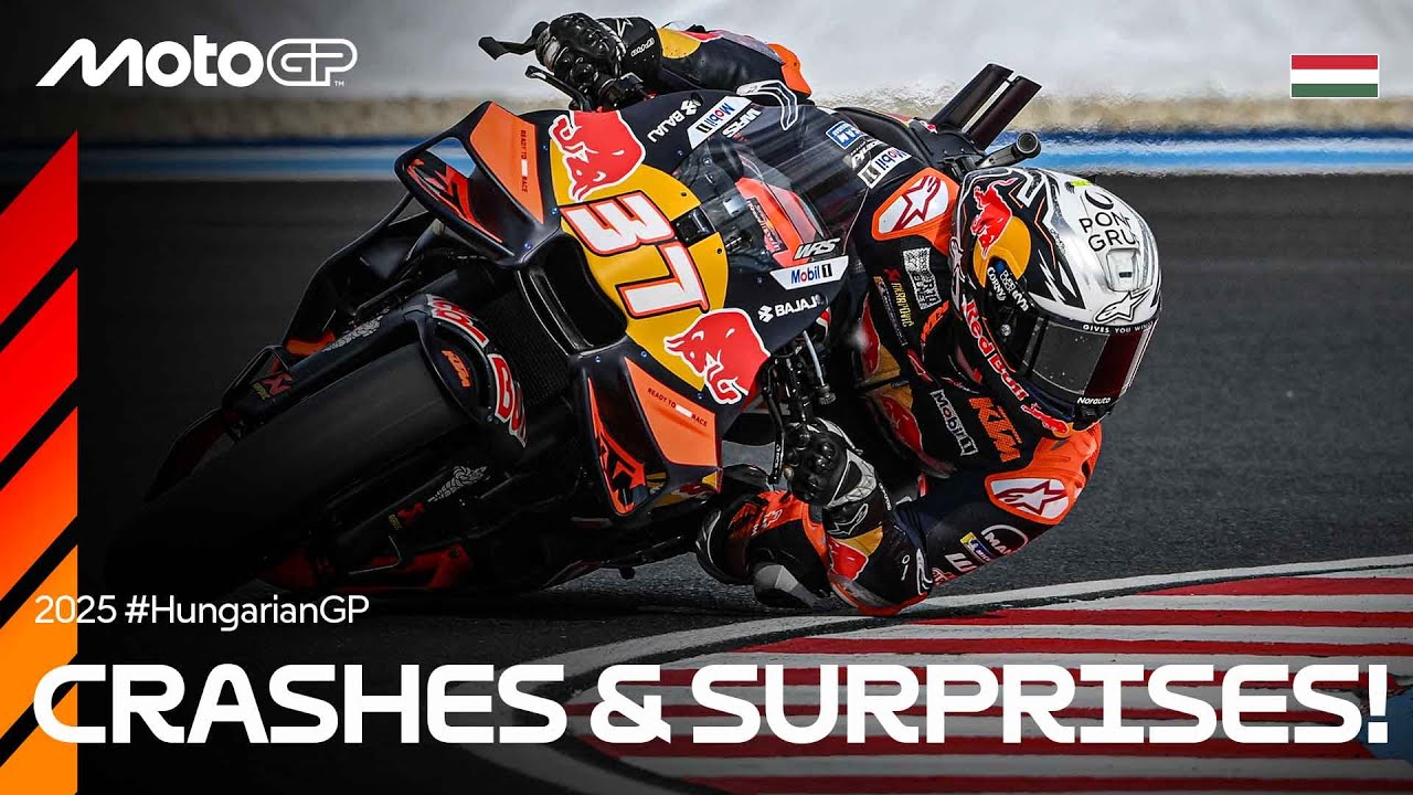 The bruising last 5 minutes of MotoGP Practice 💥 | 2025 Hungarian GP