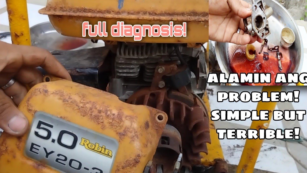 TIPS on how to run robin gasoline engine 5.0hp | madaling paraan para mapaandar ang makina na robin