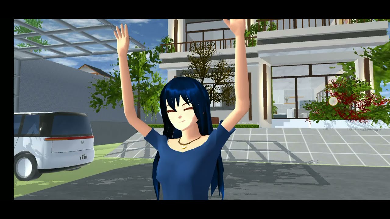 K&R story|| pergi liburan ke vila||||| Derama sakura school simulator