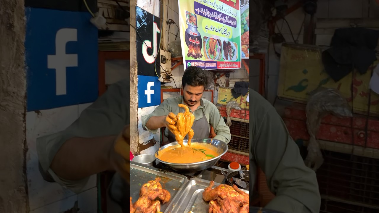 Degi Steam Roast Chicken Chargha Street Food Peshawar