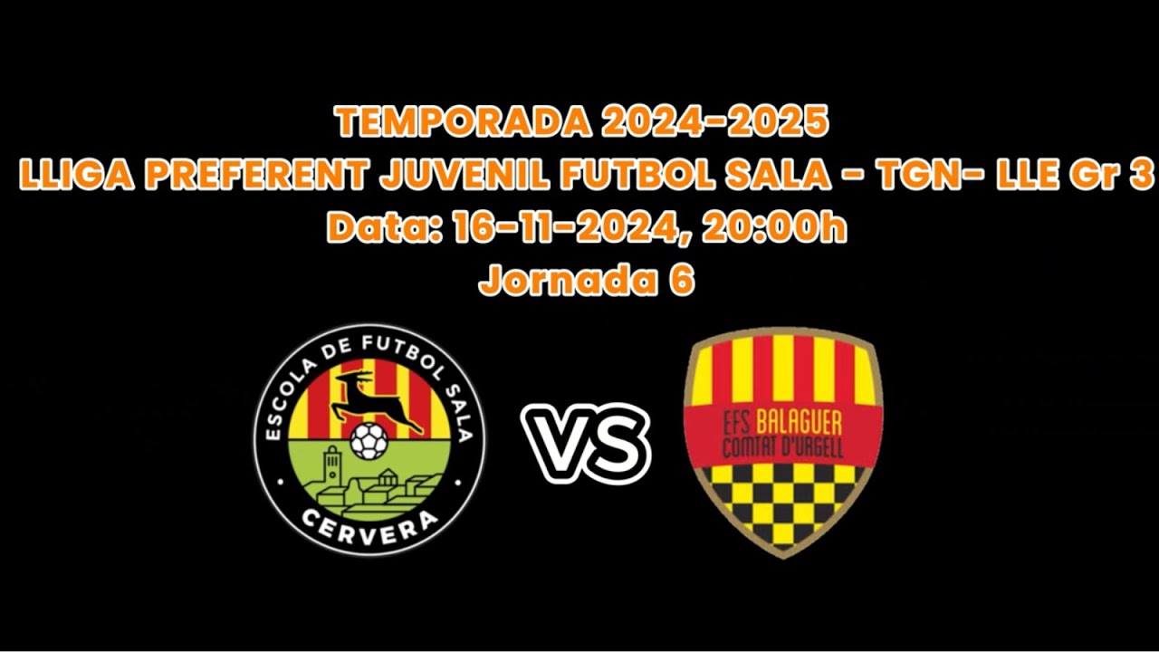 Juvenil 2 3 Comtat Balaguer 16.11.2024 Jornada 6