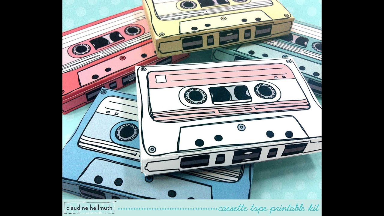 make a retro cassette tape gift card holder & party favor box