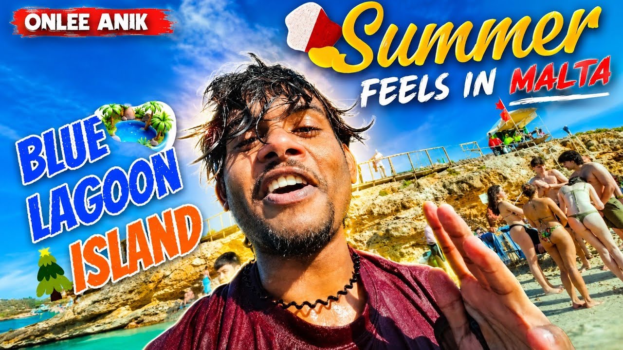 মাল্টা এসে স্বপ্নের নীল জলে মনটা এবার গলে গেলো🇲🇹 l Vlog 3 l Onlee Anik l Blue lagoon Island l Malta