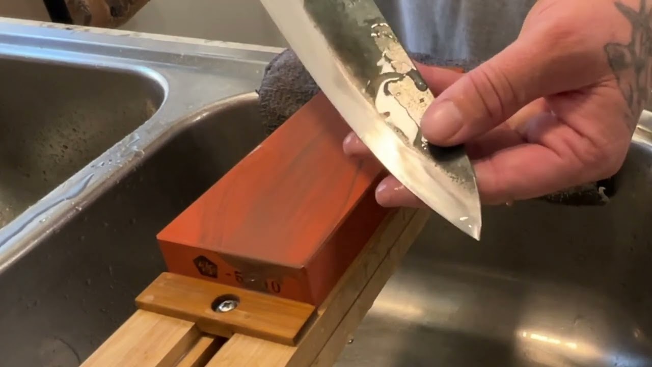 Заточка и утончение ножей - Karaku AS Gyuto 210 мм