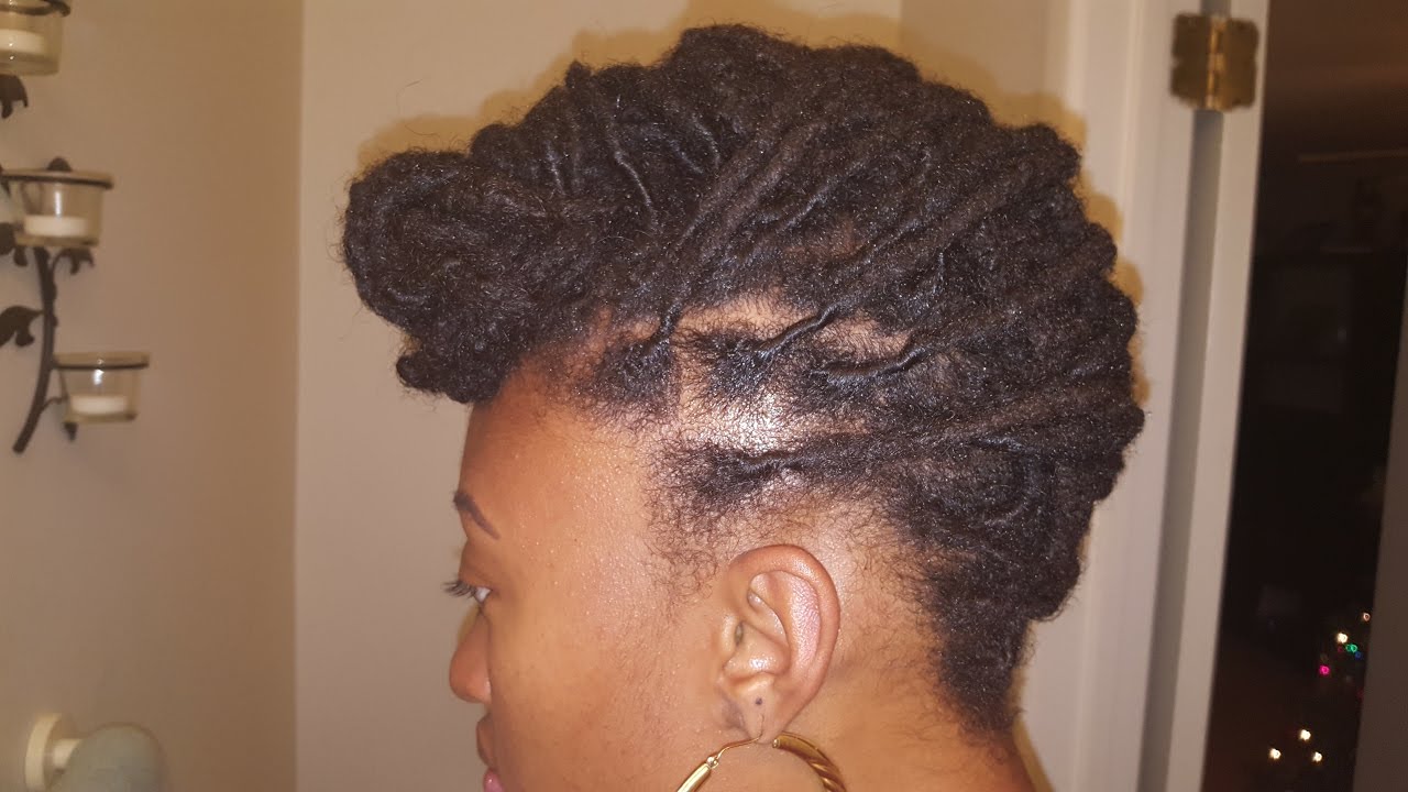 LOC UPDO FOR MEDIUM LENGTH LOCS (2 IN 1)