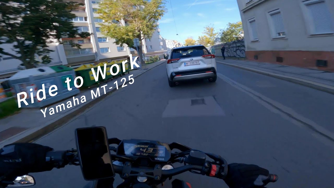 🏍️💨 Ride to Work | YAMAHA MT-125 | Exhaust Only [4K]