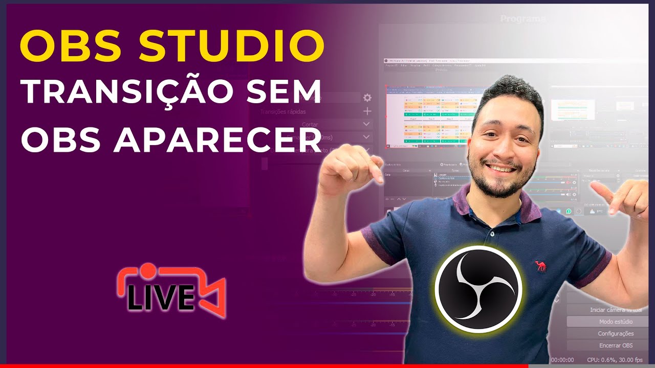 OBS Studio Como fazer transição de captura de tela para imagem sem o OBS aparecer