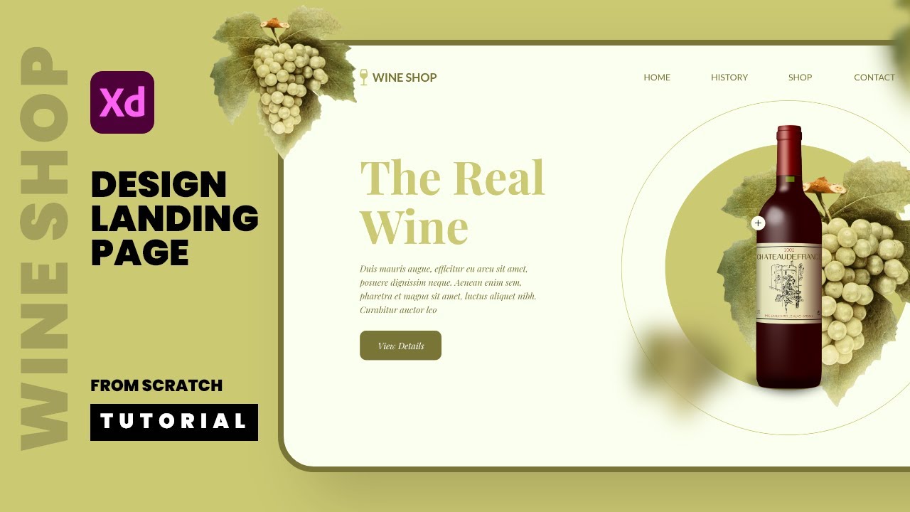 Design Landing Page in Adobe XD using basic standard wire-frame technique Tutorial