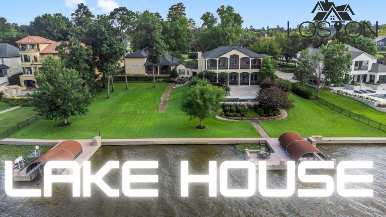 6 Bedroom 6 Bathroom Lakefront Home Tour | Pool | RV Garage | Guest House | Texas | Houston Living