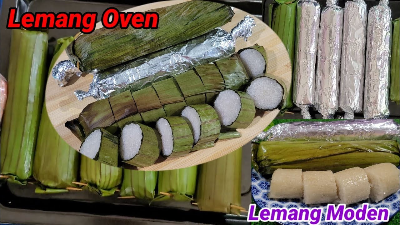Cara Mudah Buat Lemang Tanpa Buluh | Lemang Oven | Lemang Moden | วิธีทําข้าวหลามประยุกต์