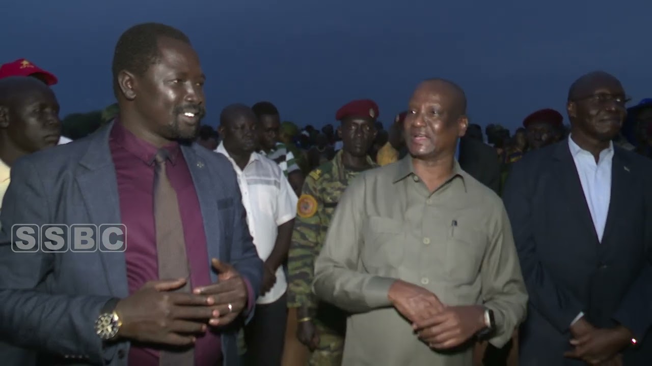 VICE PRESIDENT TABAN DENG GAI EMBARKING ON THE JOURNEY TO UNITY STATE BY ROAD.