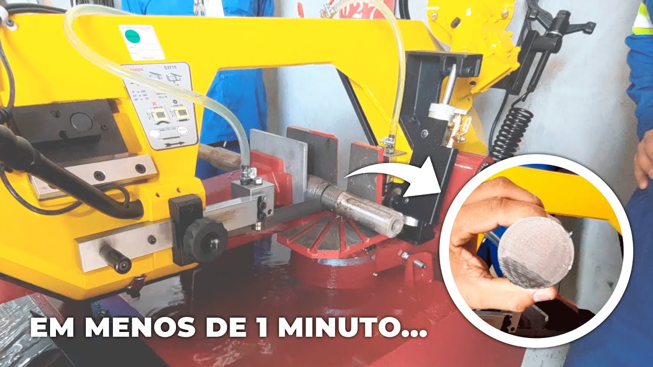 CORTOU UM TUBO MACIÇO DE INOX EM MENOS DE UM MINUTO!!