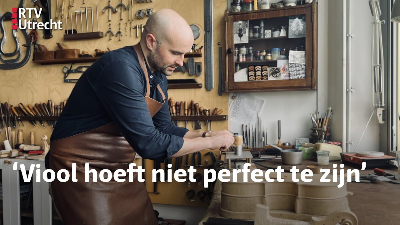Hubert (36) bouwt violen op eeuwenoude manier | RTV Utrecht