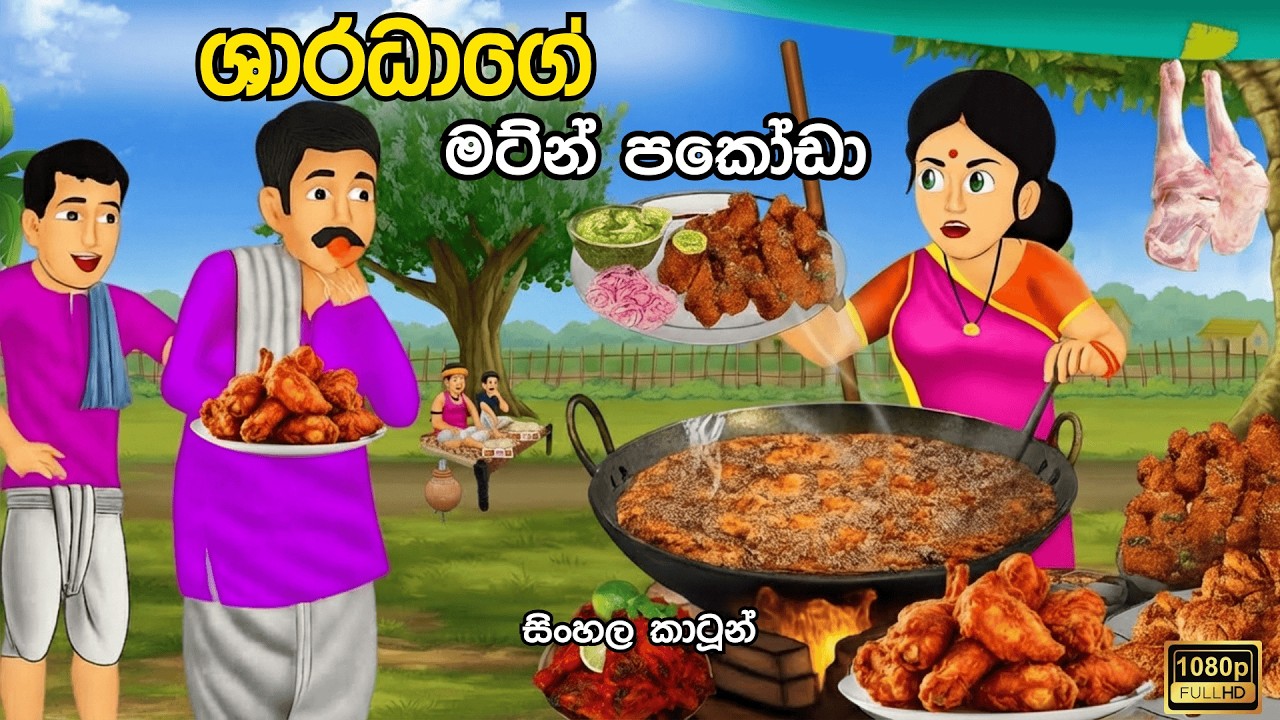 ශාරධාගේ මට්න් පකෝඩා | Sinhala Cartoon - Lama Katha #sinhalacartoon #lamakathandara
