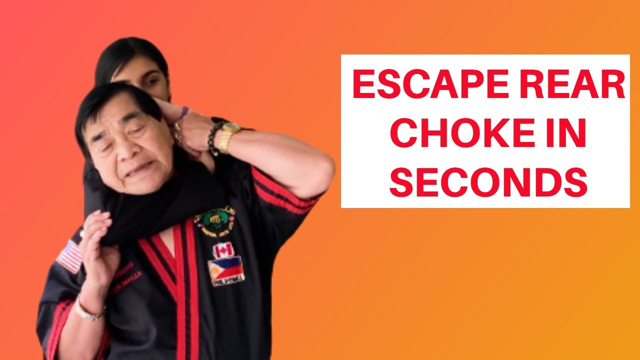 How To Escape A Standing Rear Choke In Seconds?