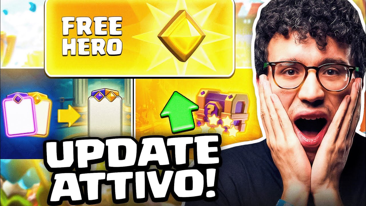EROE GRATIS,BUFF ENORME ai 5 STELLE e 3 SLOT:PROVO IL NUOVO UPDATE! - CLASH ROYALE ITA
