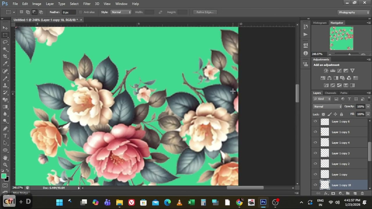 How to Create Allover Design in Photoshop | Digital Textile Design Tutorial with @TextileProStudio 