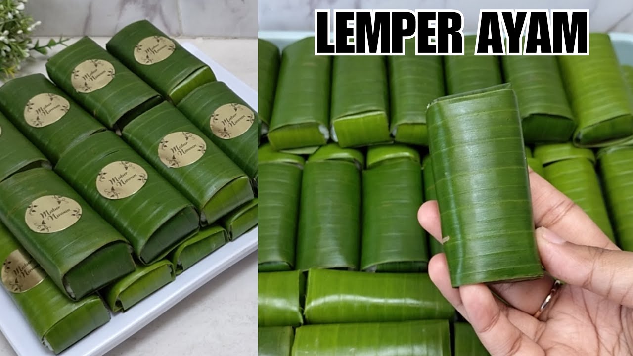 Resep lemper ayam || 1/2kg jadi sebanyak ini!!! || Isian snack box