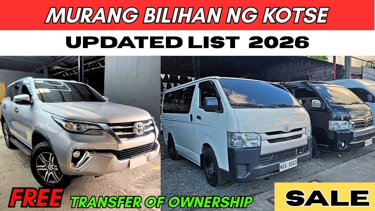 BILIHAN NG MGA PINAKAMURANG HATAK NG BANKO 2026 (PICK-UP, SUV, VAN)CHEAPEST REPO CARS UP TO 50% OFF