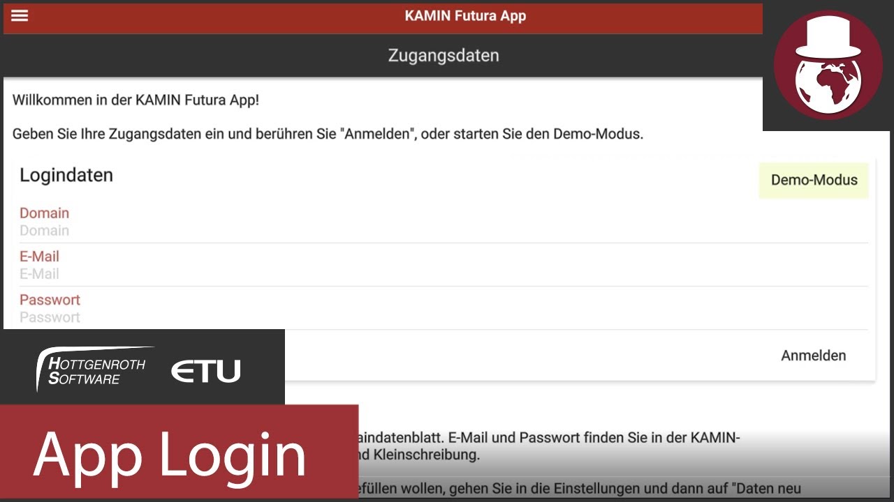KAMIN Futura - App Login