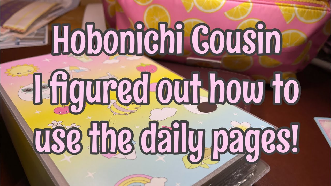 Как я использую ежедневные страницы в моём кузене Hobonichi | Дизайн Sweet Kawaii