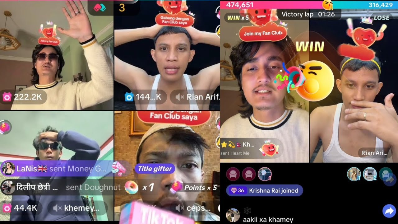 👉️अहिले सम्मको खतरनाक बबाल गेम इन्डोनेशिया Tiktok Star VS नेपाल Tiktok Star Coolboyy & Khemu💪💪