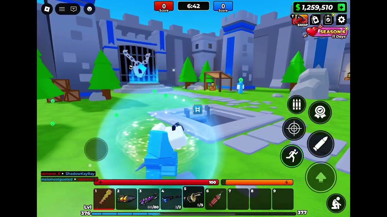 Me playing flag wars! Destroying red!