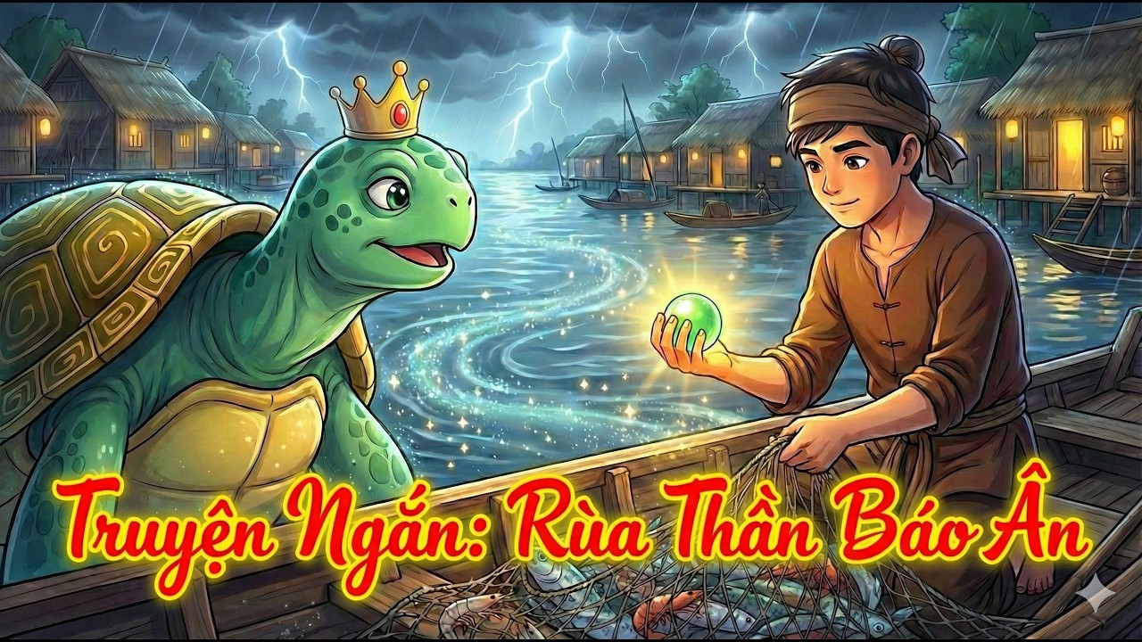Rùa Thần Báo Ân | Truyện Cổ Tích Ngụ Ngôn Về Lòng Nhân Hậu Và Cơn Nước Lớn