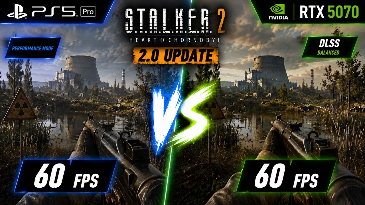 PS5 PRO vs PC RTX 5070 | STALKER 2 (2.0 update) | Visuals & Performance  Comparison 4K