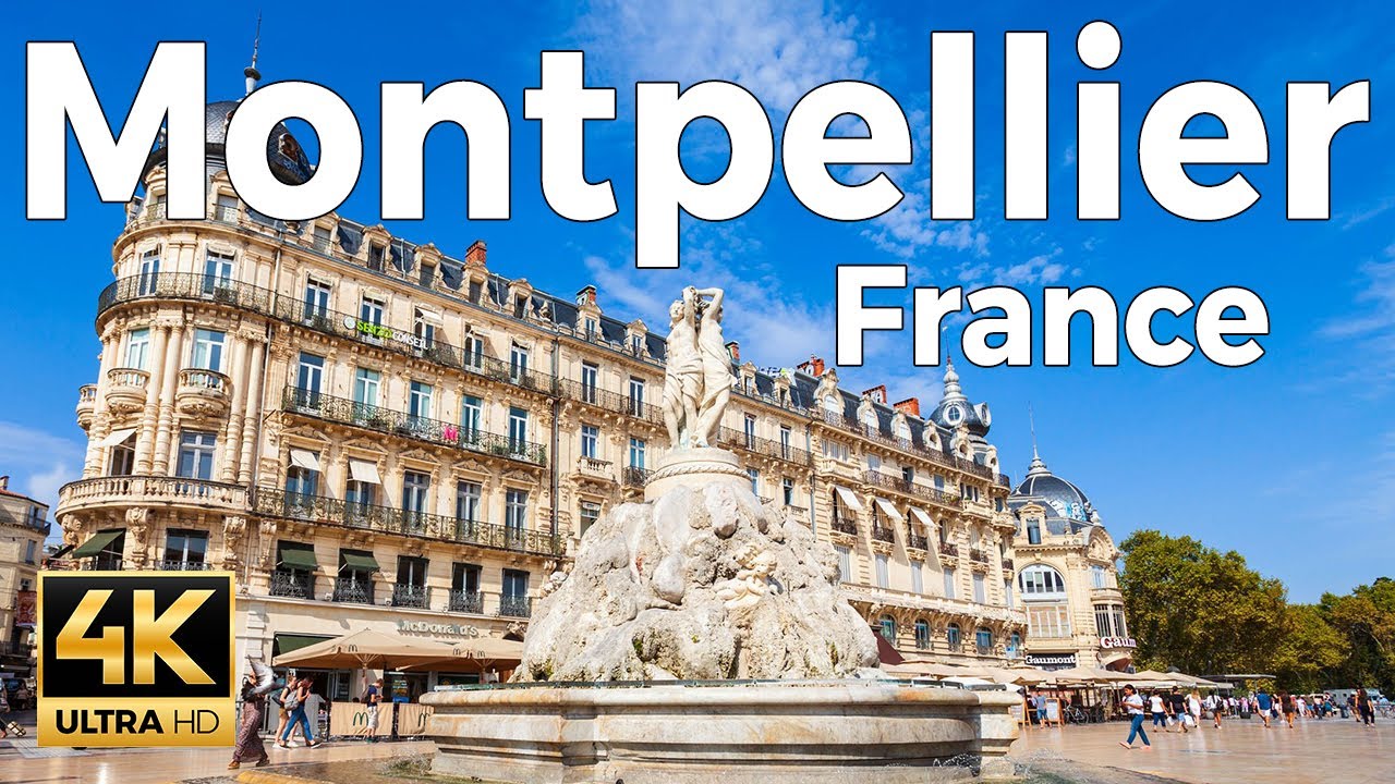 Montpellier, France 🇫🇷 Summer Walk 2025 - 4K 60fps Ultra Smooth [Binaural ASMR]