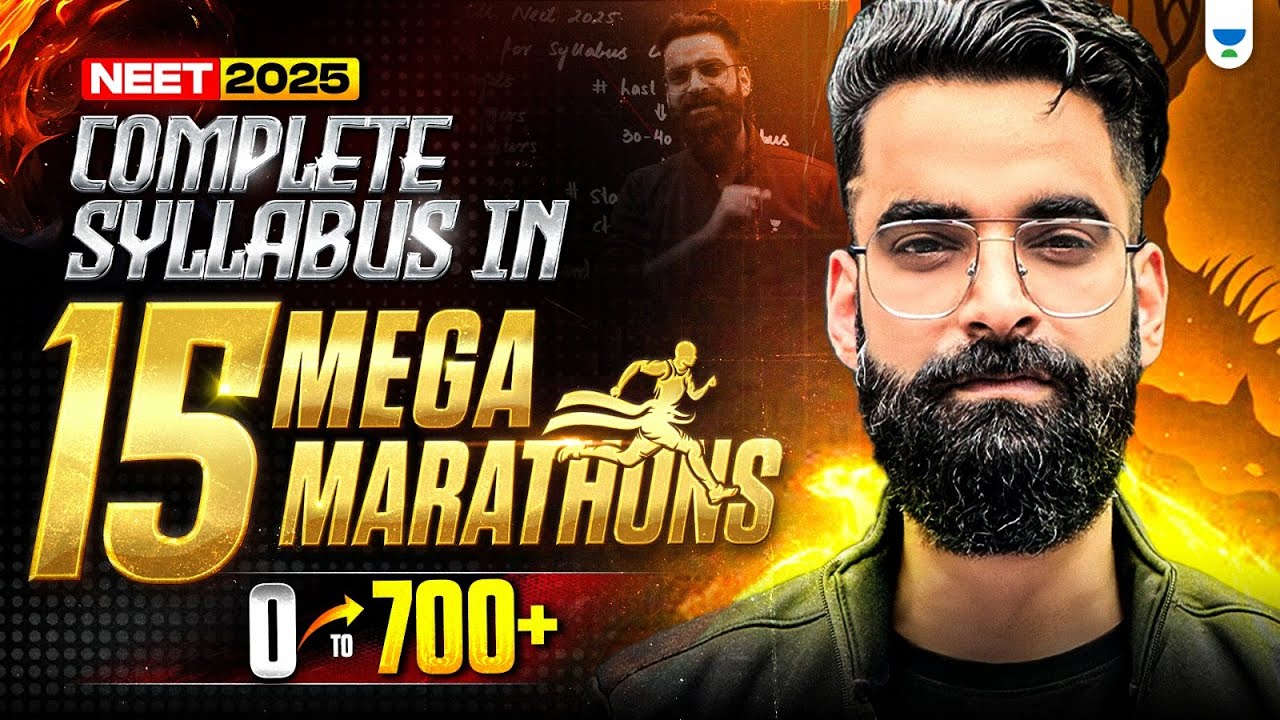 🔥 NEET 2025 Mega Marathon | Complete 80 Chapters in Just 15 Sessions! | Wassim Bhat