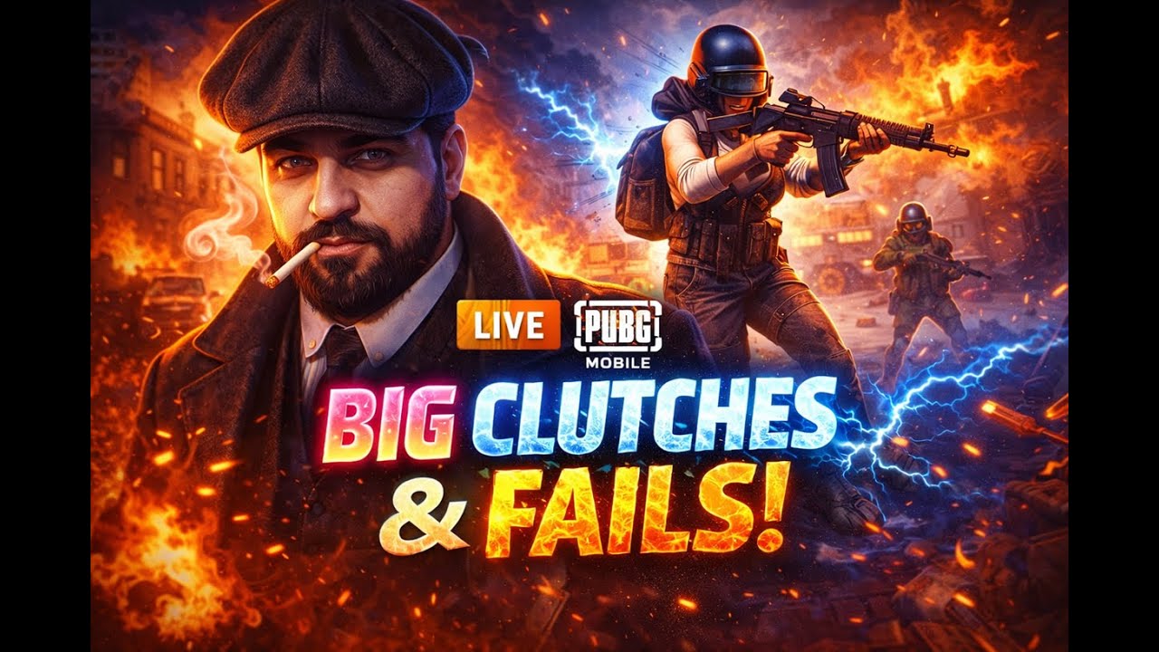 Big Clutches + Fails! Nandra Gaming! Pubg mobile Live