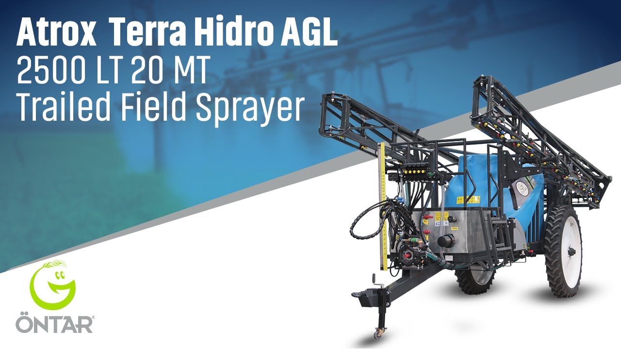 ÖNTAR | Atrox Terra Hidro AGL 2500 LT – 20 MT Trailed Field Sprayer Usage Video