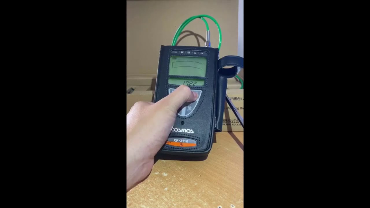 Bật nguồn m&aacute;y đo kh&iacute; Hydro H2 XP-3110 Cosmos     0965.07.07.40
