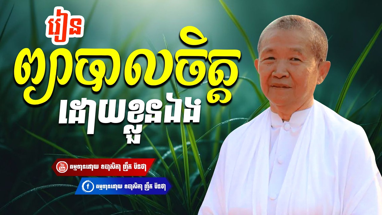 រៀនព្យាបាលចិត្ដដោយខ្លួនឯង,ធម្មទានដោយ ឧបាសិកា ញឹក ប៊ុនថា