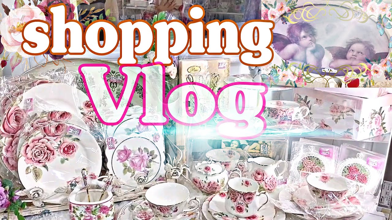 FLOWER🌸DAY SHOPPING VLOG a huge floral country style, flower and antique design goods and more