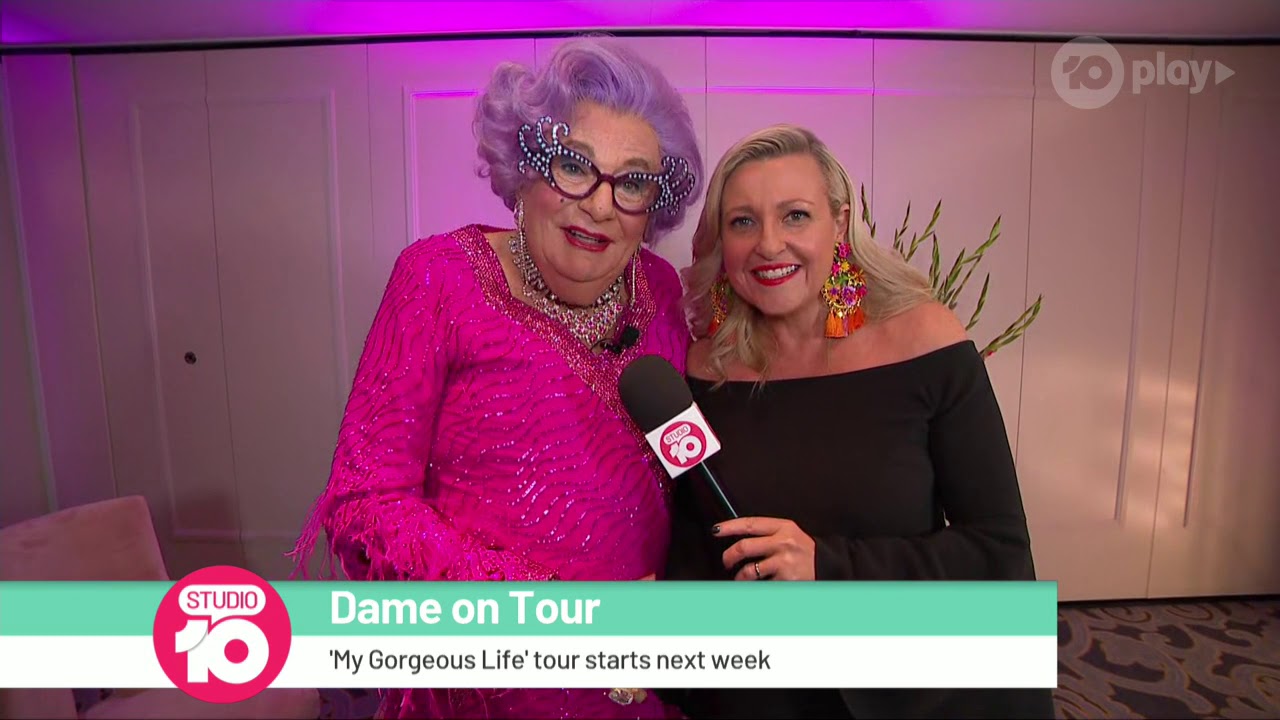 Dame Edna Gets Ready To Go On Tour | Studio 10