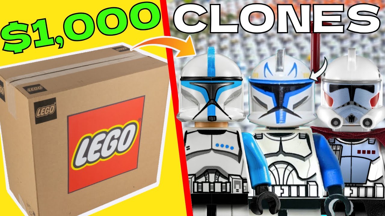 $1,000 Lego Star Wars Minifigures Unboxing! (So Many Clones!)