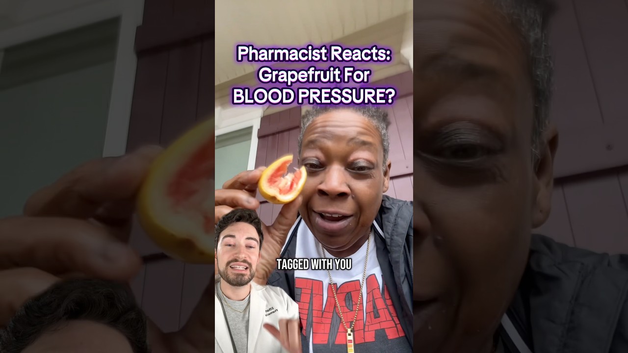 ⚠️ BE CAREFUL TAKING GRAPEFRUIT JUICE WITH MEDICATIONS. Pharmacists reviews why #grapefruit