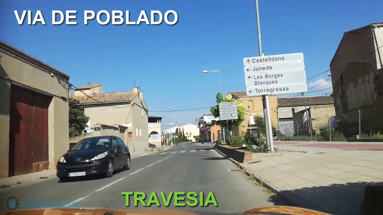 Las vías de poblado. Vías urbanas y travesías