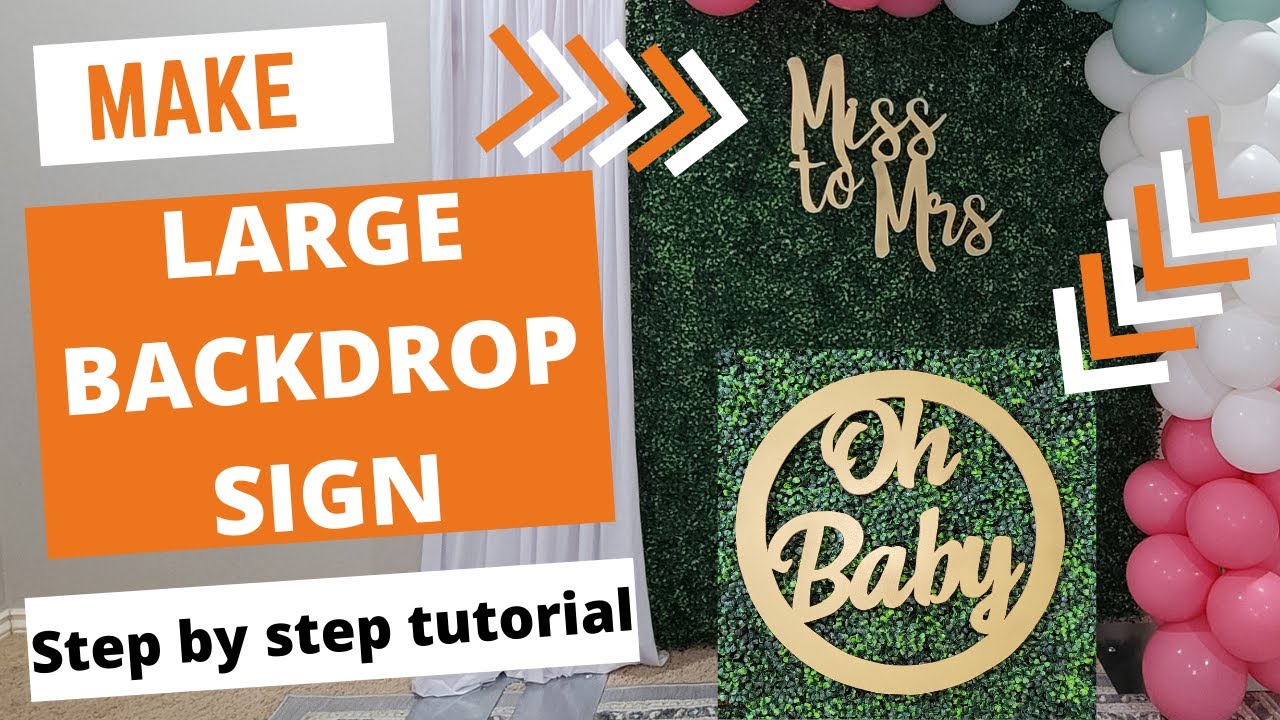 How to make larger than cricut mat sign