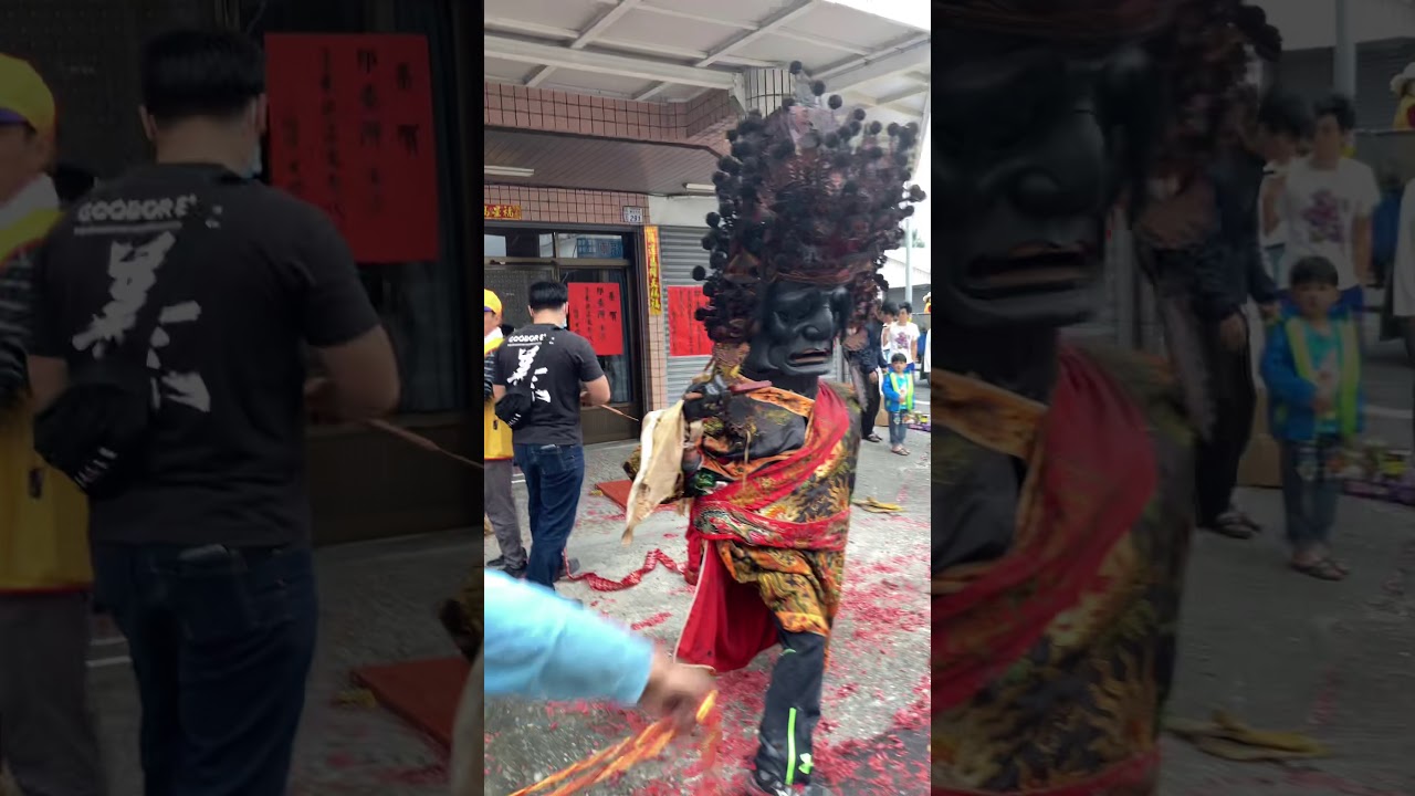 八爺和宋江陣參拜，八爺意外起乩