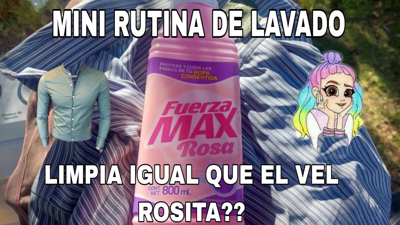MINI RUTINA DE LAVADO PROBANDO EL JABON LIQUIDO FUERZA MAX (VEL ROSITA)