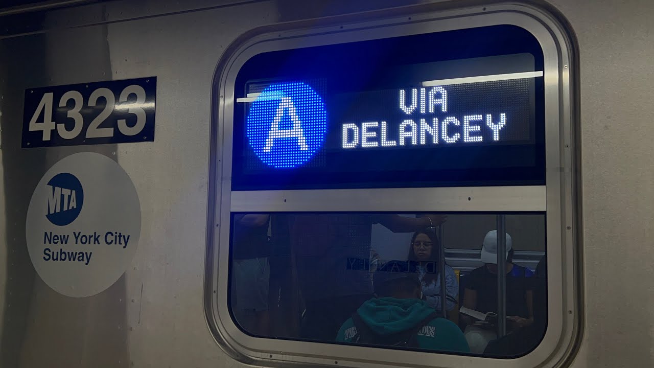 IND 6th Ave Line: (A) (C) (F) Trains @ Delancey Street (R46, R160A, R160B, R179, R211A)
