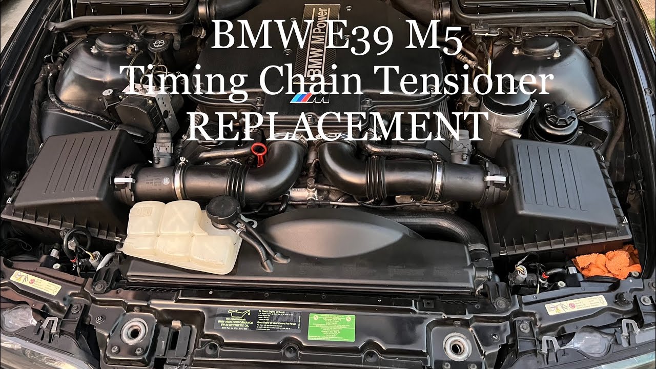 BMW E39 M5 timing chain tensioner replacement.