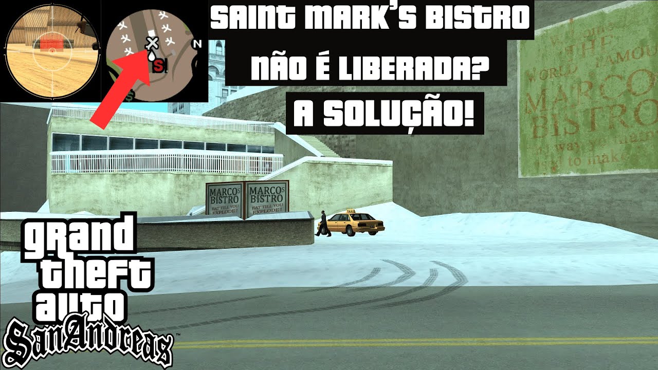 GTA SAN ANDREAS - A MISSÃO SAINT MARK'S BISTRO NÃO APARECE? VEJA A SOLUÇÃO!
