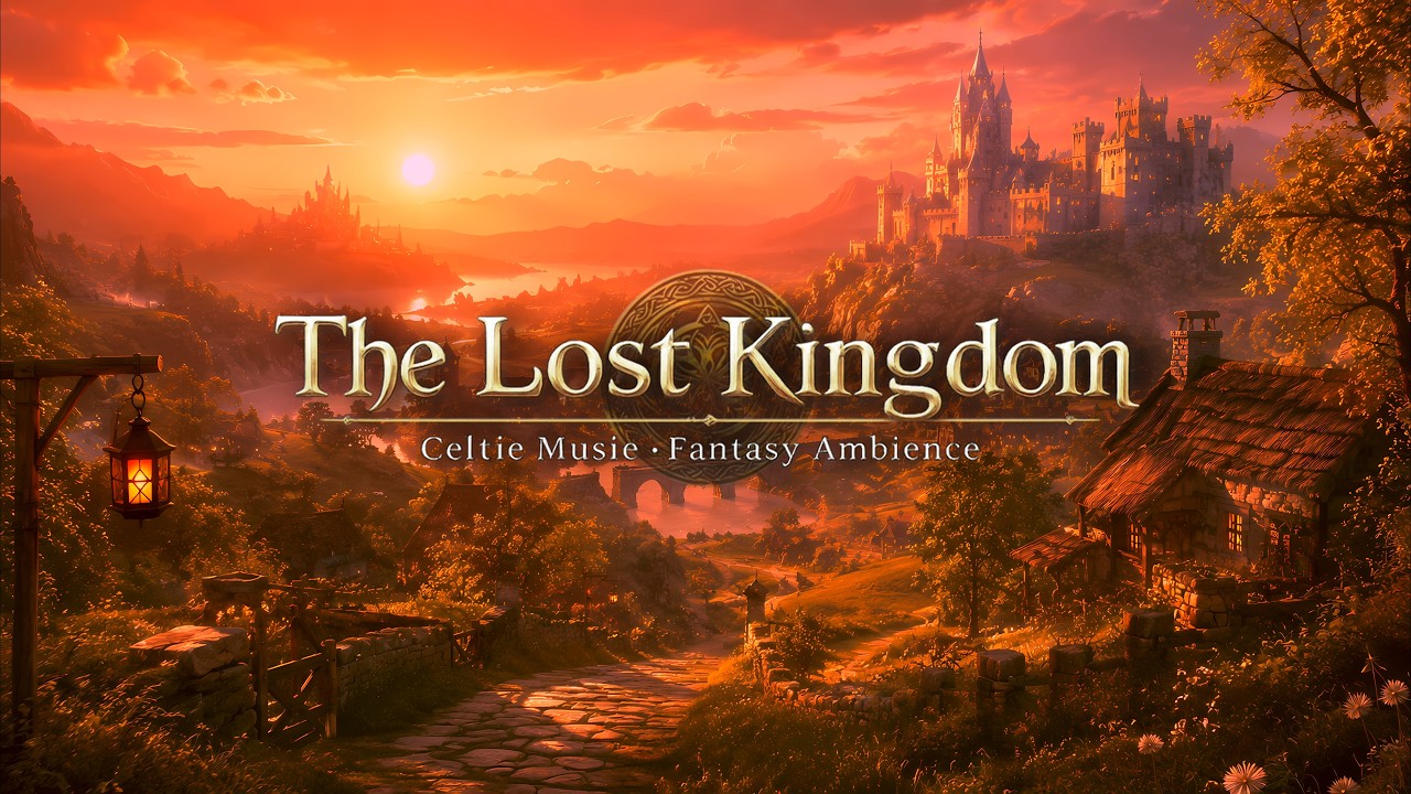 【1H】Relaxing Celtic Fantasy Music 🌇 Beautiful Sunset BGM | Sleep, Study, Unwind