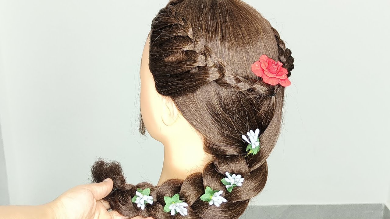 Beautiful Indian Braided Hairstyle 💖
