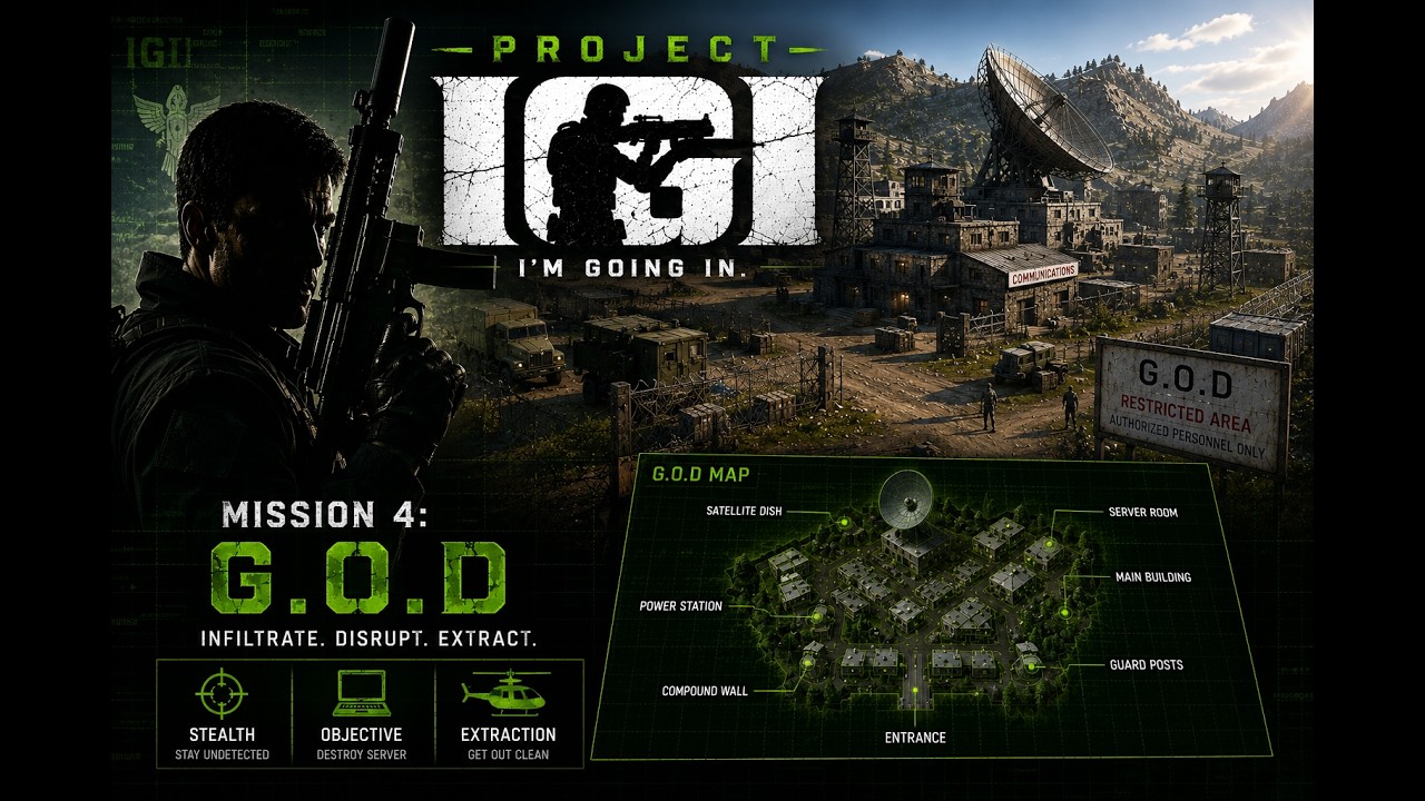 Project IGI Mission - 4 (GOD): NEONIX REMASTERED 4K 60fps.